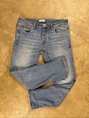 Men's Jack & Jones Distressed Blue Slim Fit | 32 x 34